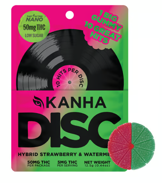 Photograph of product: Strawberry & Watermelon Disc | 1pk/50mg