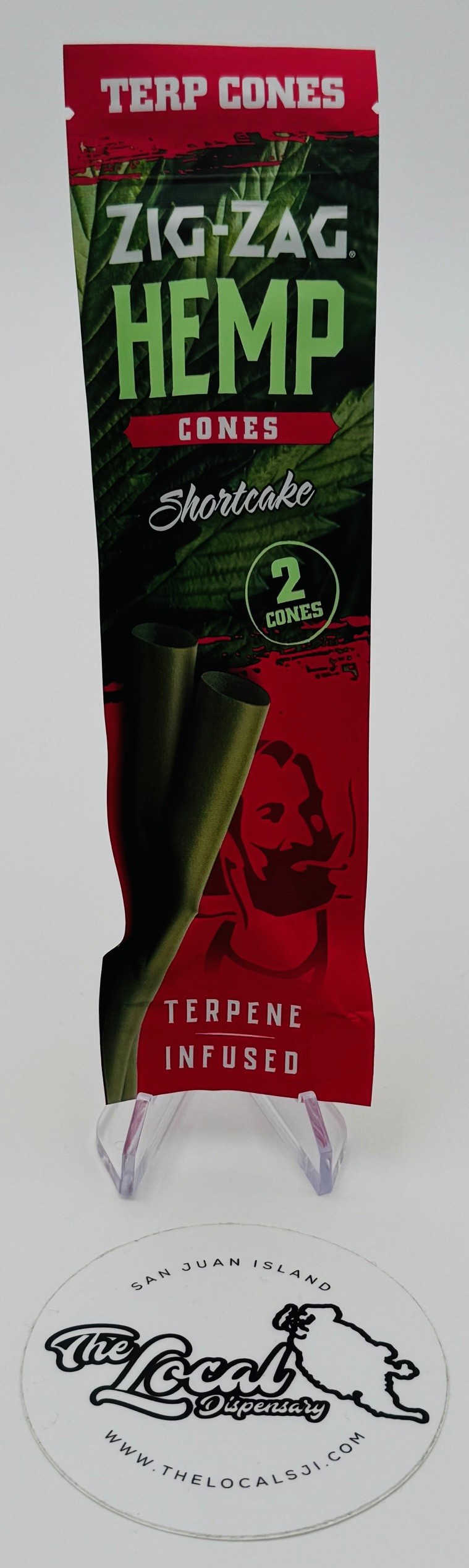Photograph of product: Zig Zag Shortcake Hemp Cones 2pk