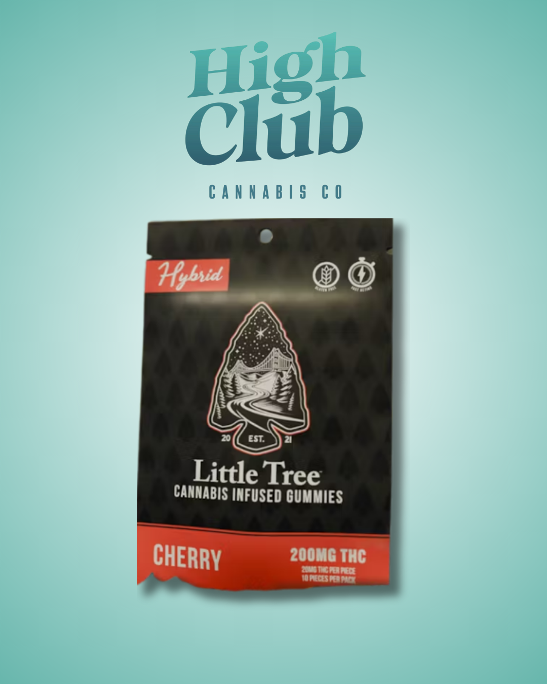 Photograph of product: Little Tree | Cherry | 200MG Gummies