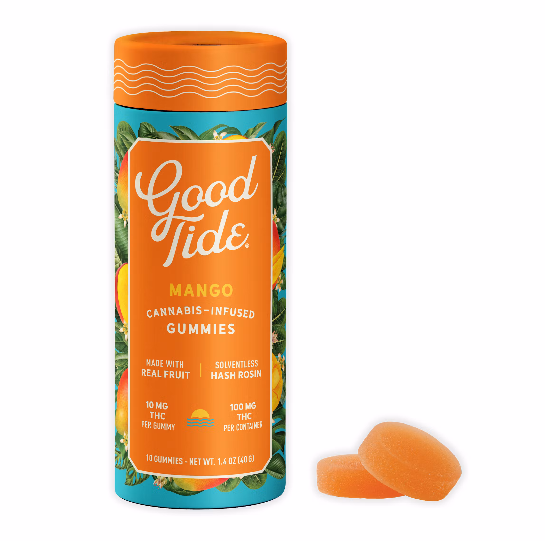 Photograph of product: Good Tide | Mango Oui'd | Gummies | 10ct | 100 mg