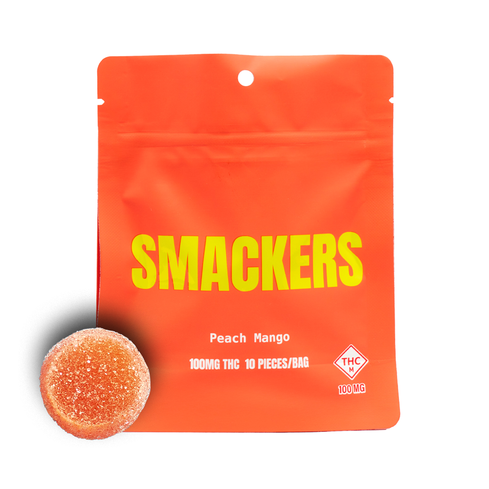 Photograph of product: 100mg Gummies | Peach Mango (Oui'd)