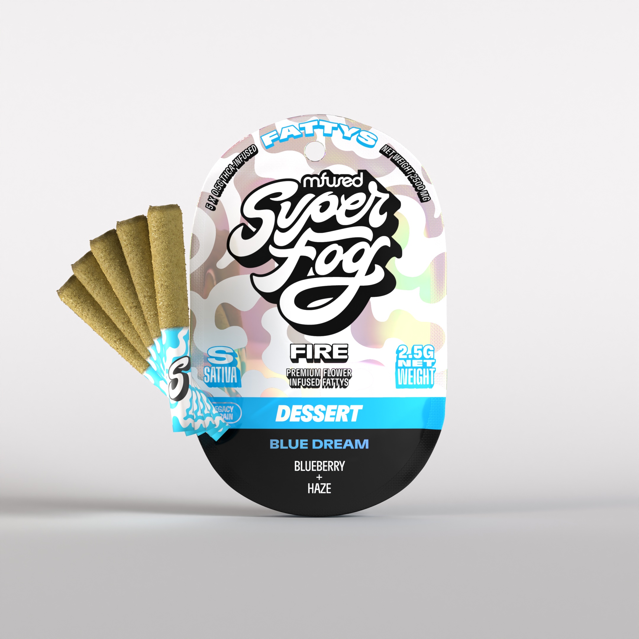 Photograph of Product: Blue Dream Infused Pre-Roll | 5 x 0.5g