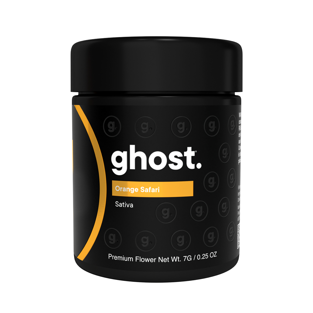 Photograph of product: Ghost - Flower - Jar - Orange Safari - 7g