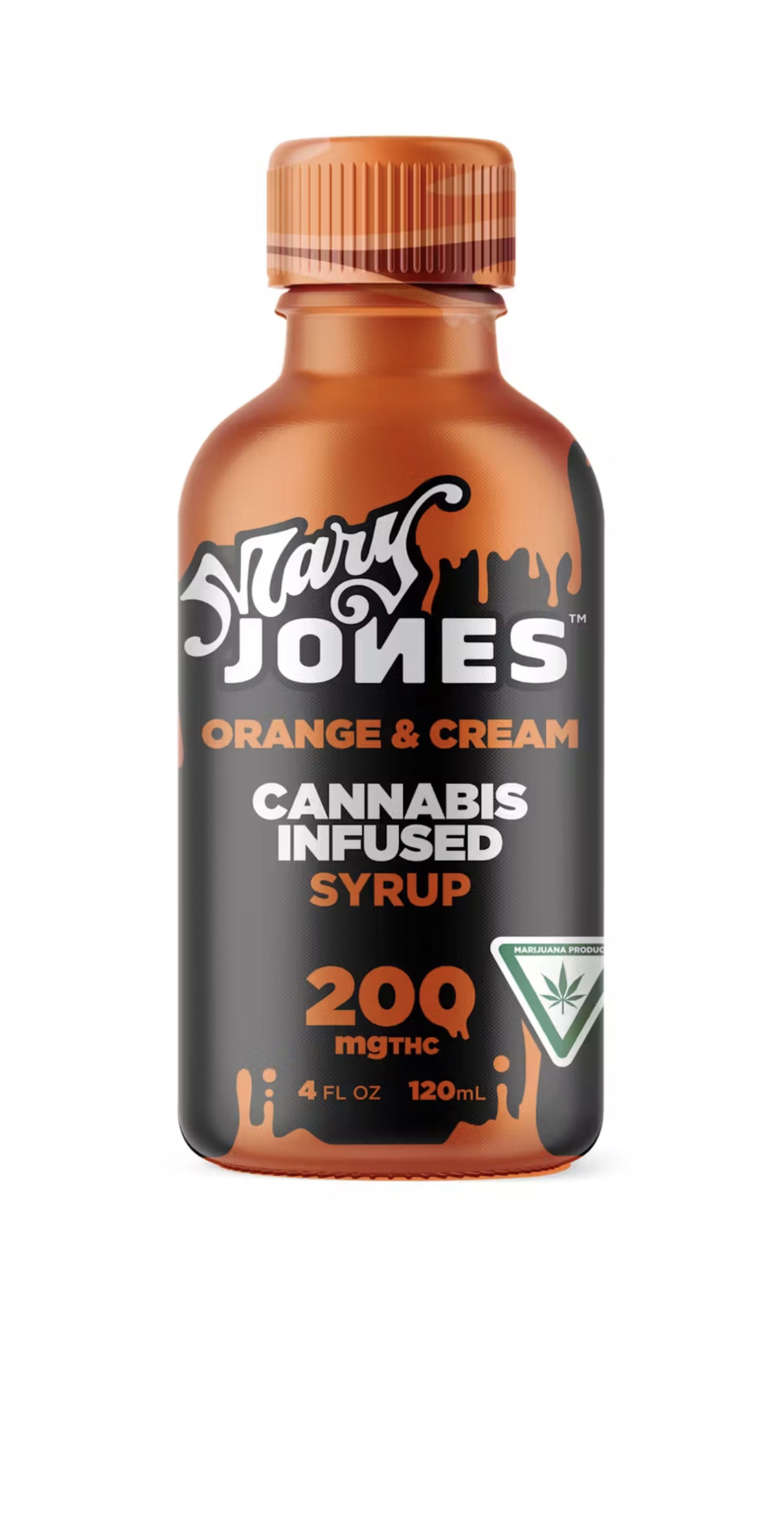 Photograph of product: Mary Jones: Orange & Cream 200MG Syrup