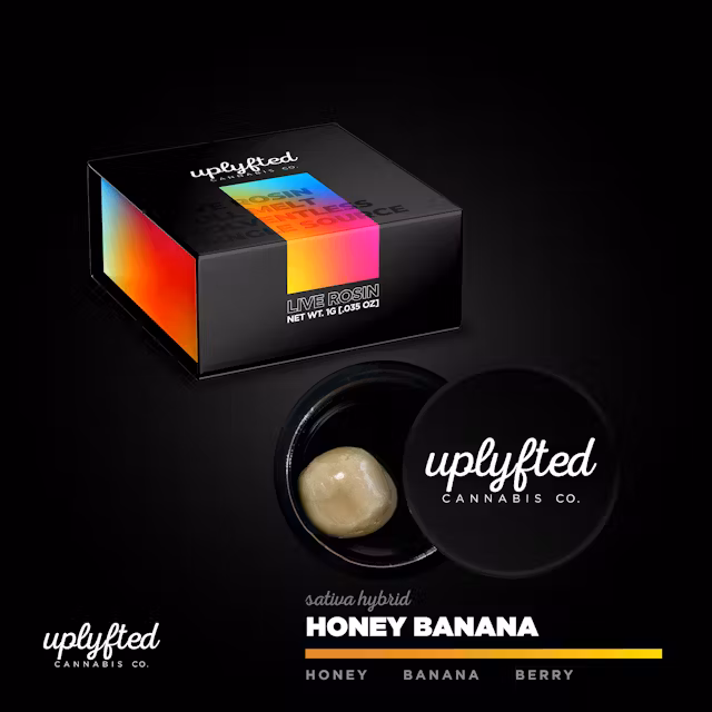 Photograph of product: UPLYFTED | Concentrate | Live Rosin | Honey Banana