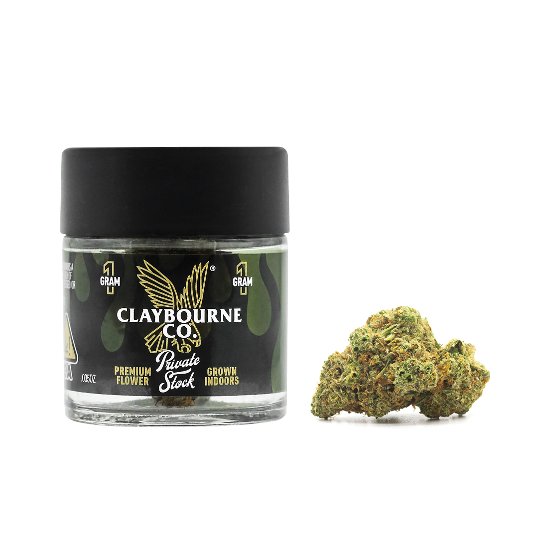 Photograph of product: Claybourne Co. - Super Silver Haze (Oui'd) Private Stock Flower - 1g