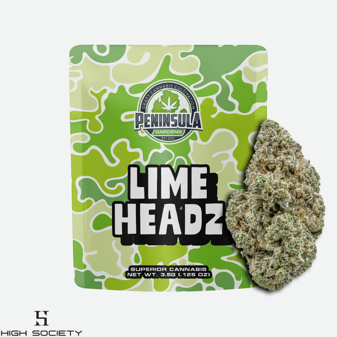Photograph of Product: Peninsula - 3.5g Pre-Pack - Lime Headz