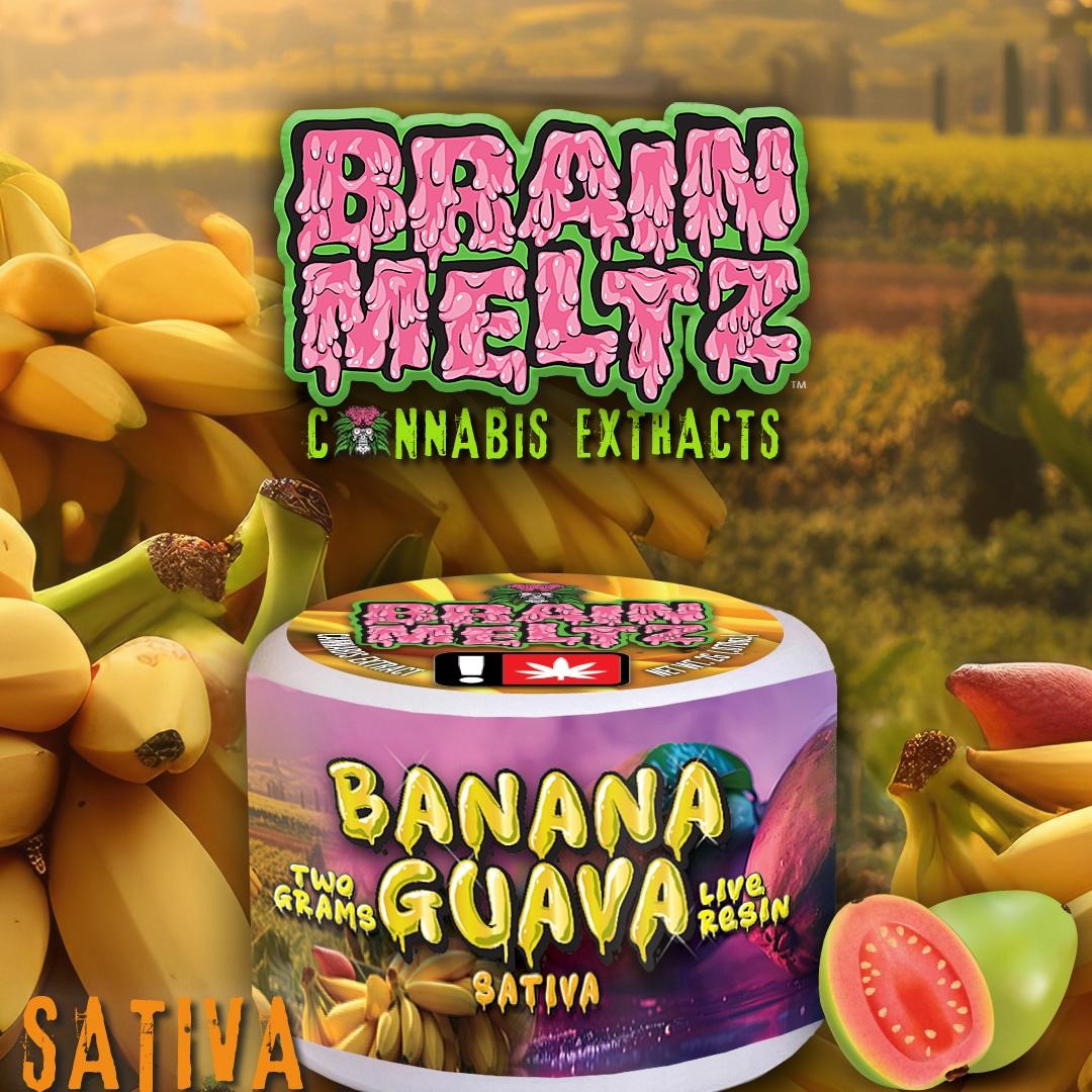 Photograph of product: BRAINMELTZ > Live Resin Extracts 2g > Oui'd > Banana Guava