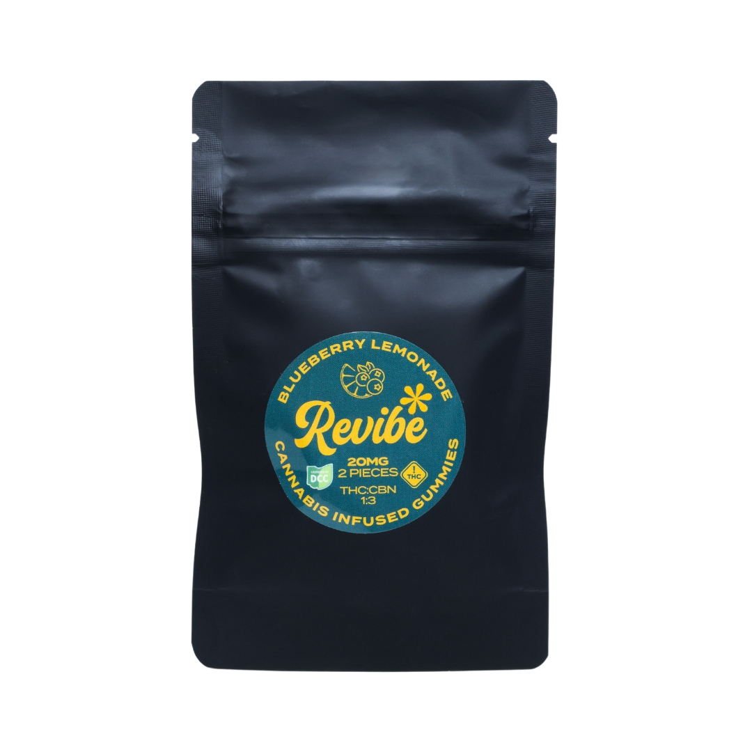 Photograph of product: Revibe - Nano - 1:3 CBN Blueberry Lemonade Gummies 2pk - 20mg