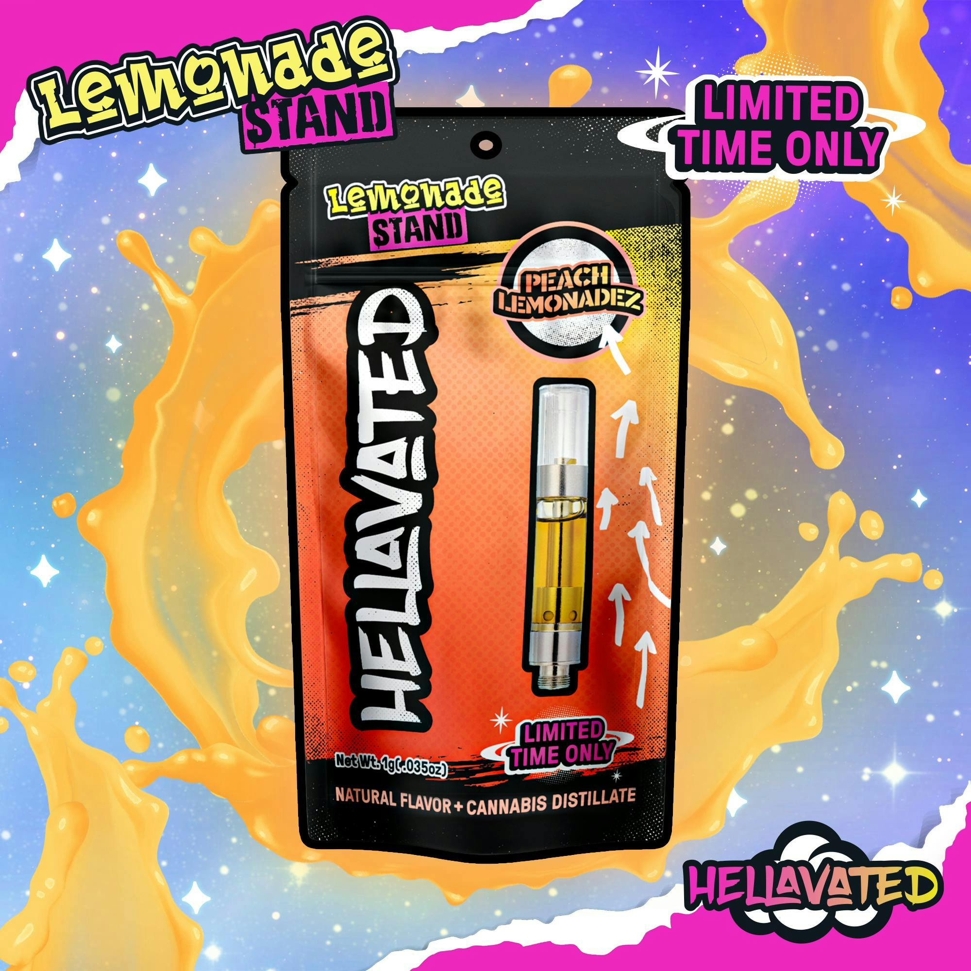 Photograph of product: Peach Lemonadez | Distillate Cart | 1g