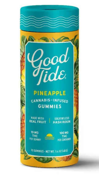 Photograph of product: Good Tide | Pineapple Gummies | 10mg X 10