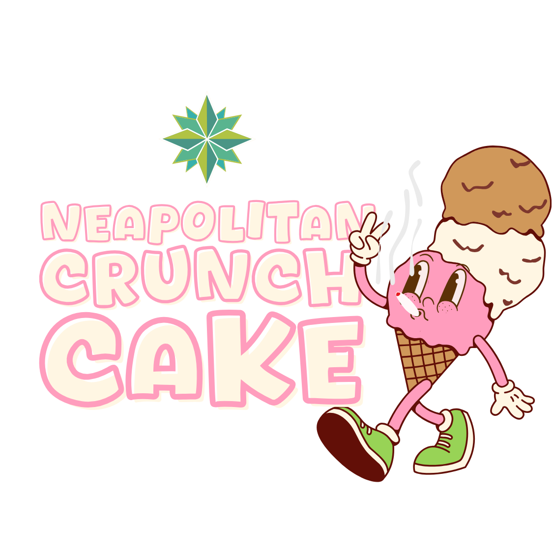 Photograph of product: Harbor Farmz   Neapolitan Crunch Cake - 28g
