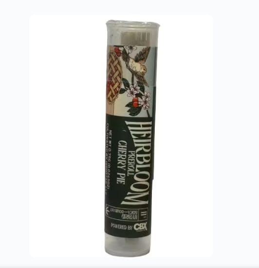 Photograph of product: Heirbloom - Cherry Pie Pre-Roll | Heirbloom by CBX - .75g - 