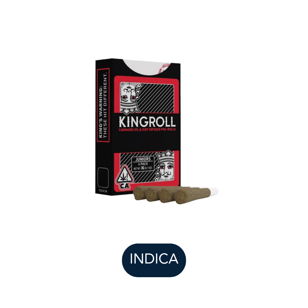 Photograph of product: KingRoll - Juniors - Georgia Pie x Queen Z H - Infused Preroll Pack - 4pk - 3.0g