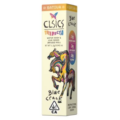 Photograph of product: CLSICS | Clockwork Lemon Trifecta au chocolat/Rosin/Flower Infused Pre-Roll | 1.2g