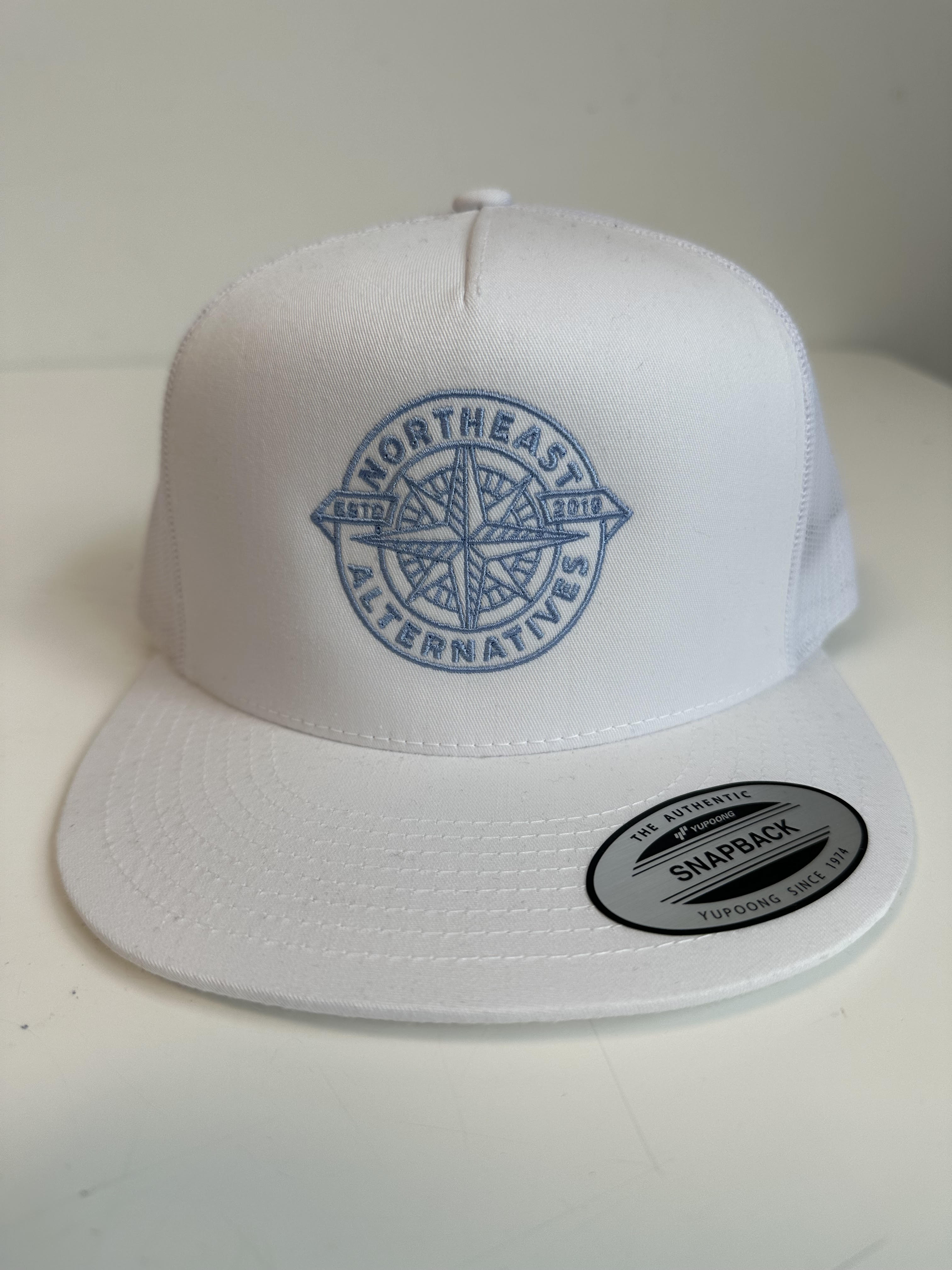 Photograph of product: Hat: NEA White Embroidered