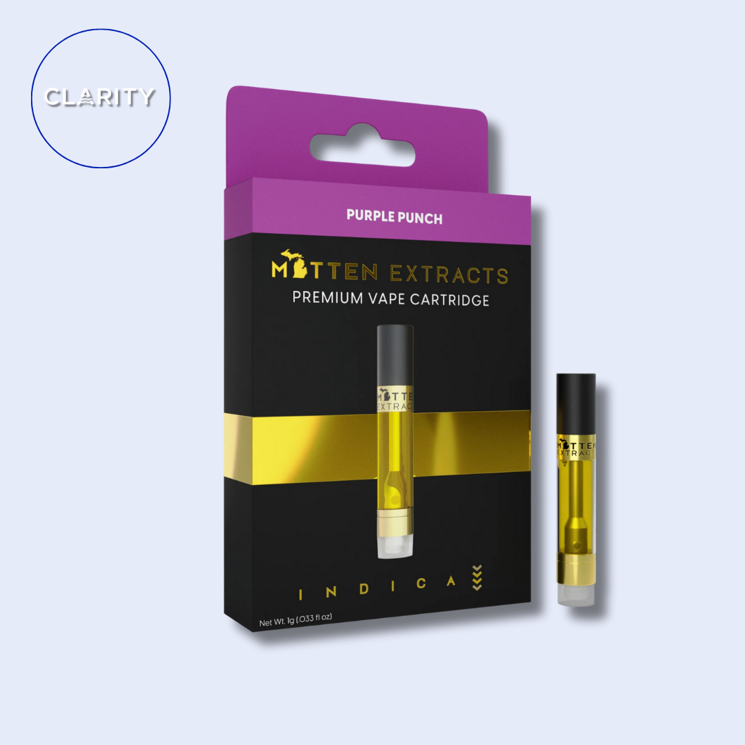 Photograph of product: Mitten Extracts Cartridge | Purple Punch