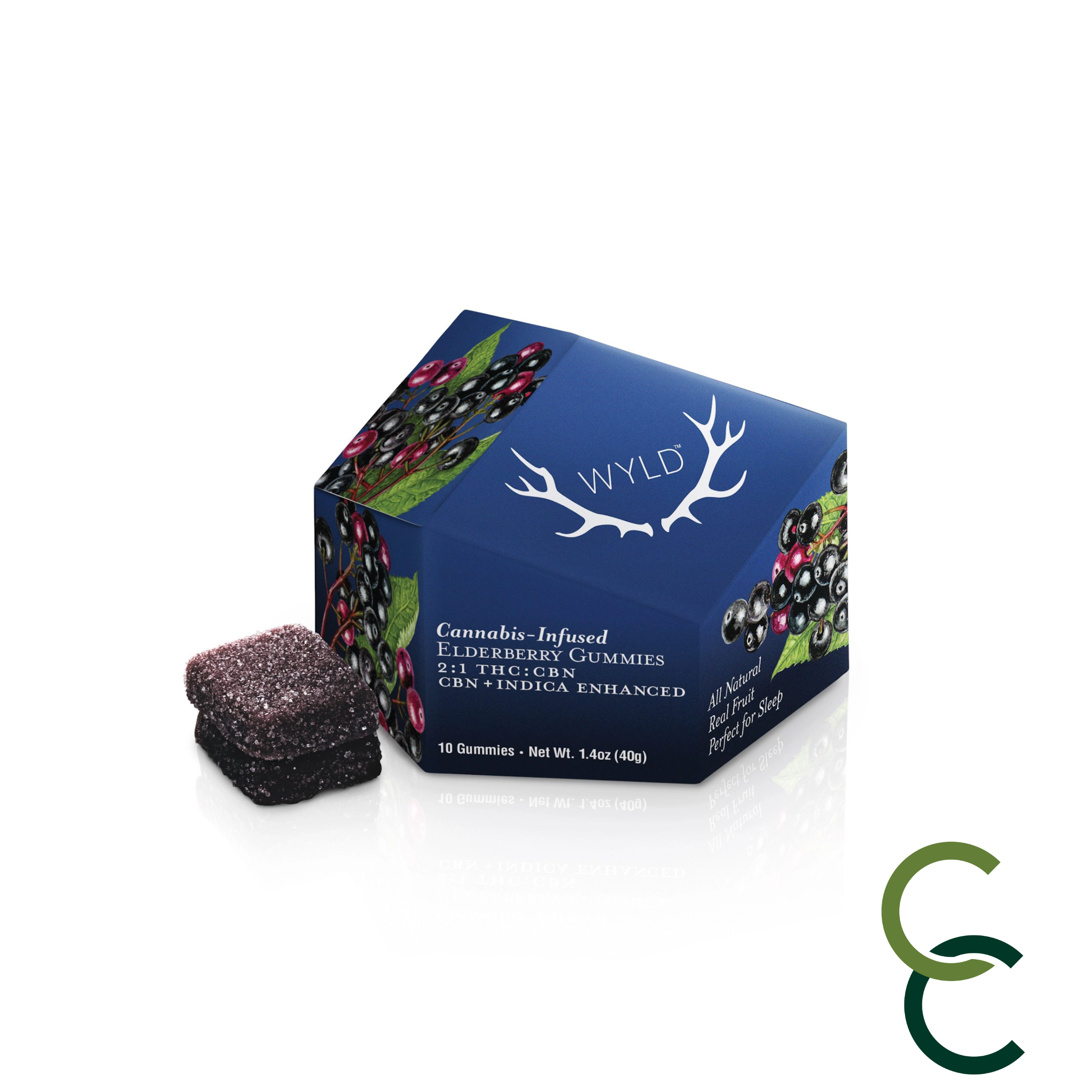 Photograph of product: Elderberry Gummies - Oui'd - 2:1 (TH-oui:CBN)