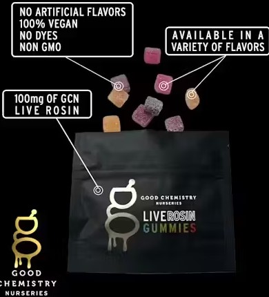 Photograph of product: Pink Lemonade - Live Rosin Gummies - Good Chemistry 20pk