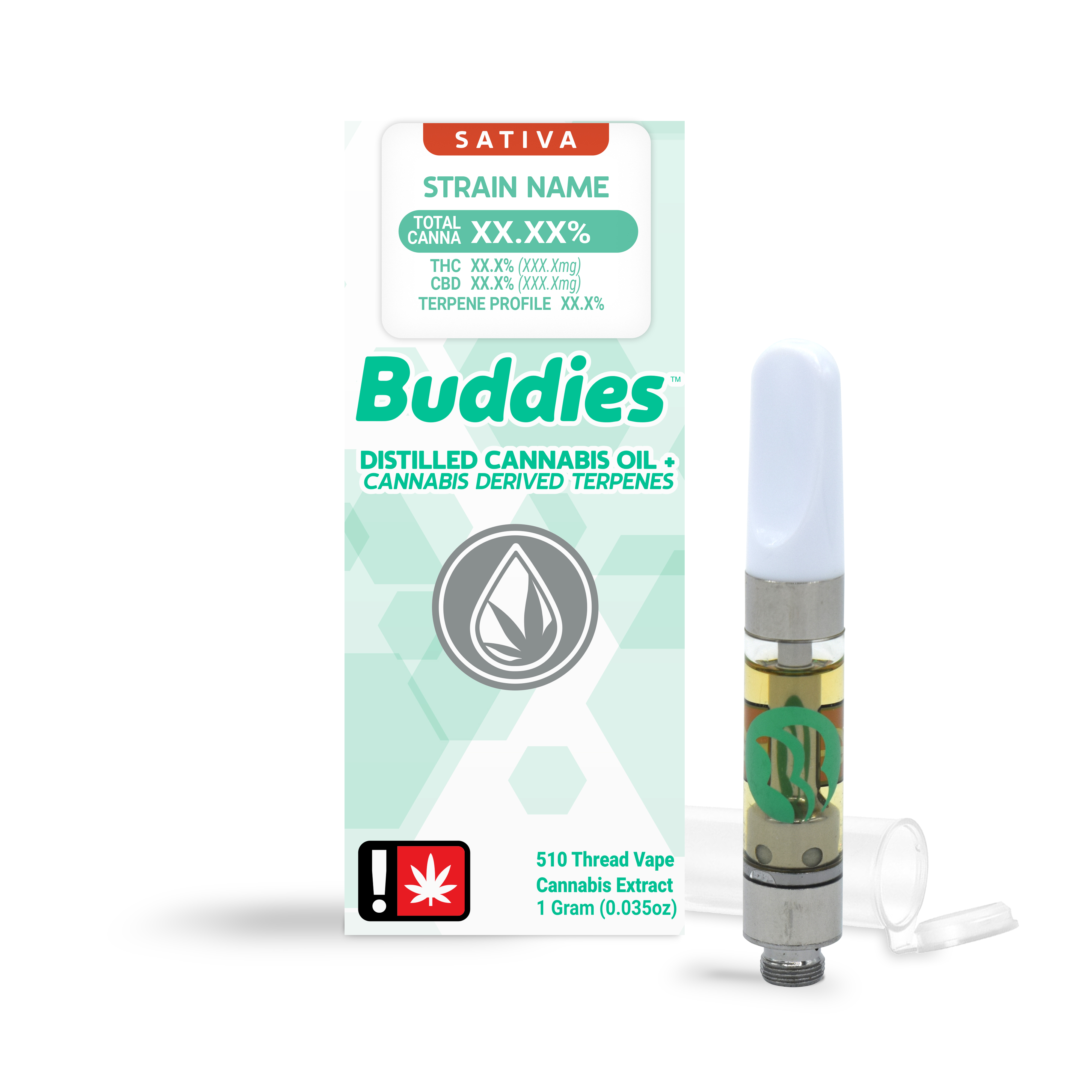 Photograph of product: Buddies - THE SOAP - Distillate Cartridge - - S