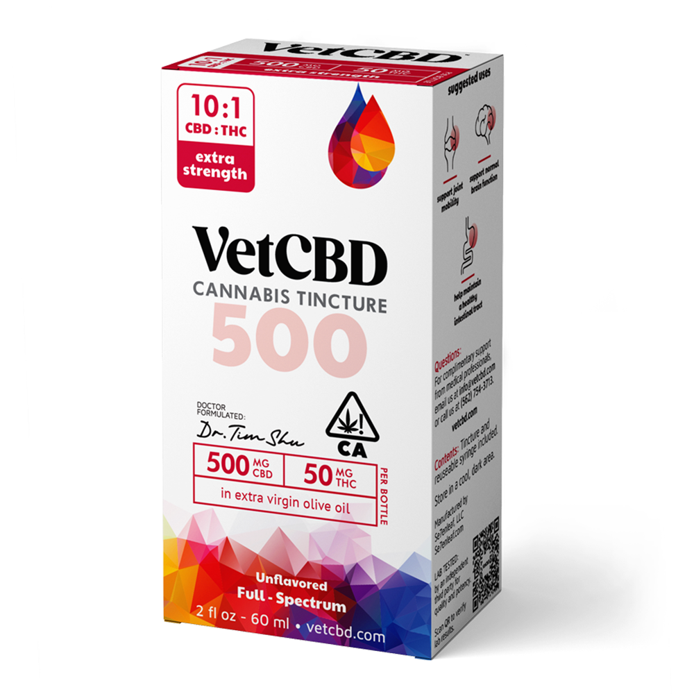 Photograph of product: VetCBD - Extra Strength CBD: 50mg TH-oui) Oui'd Tincture 2oz