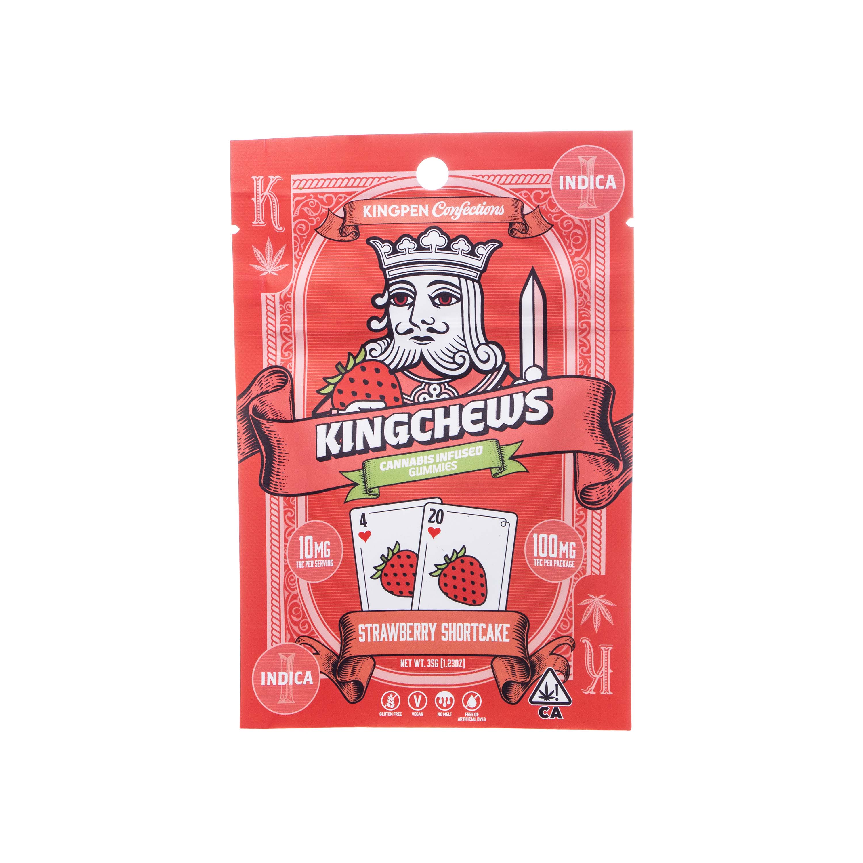 Photograph of product: Kingchews | Strawberry Shortcake Gummies (100mg TH-oui)