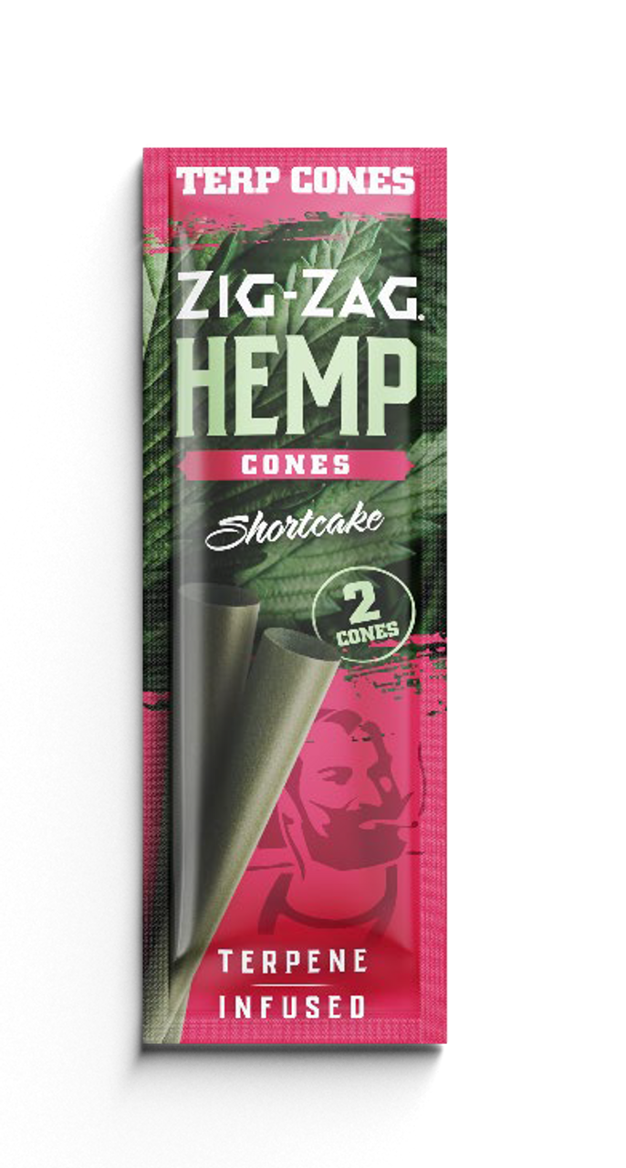 Photograph of product: ZigZag Shortcake Terpene Infused Hemp Cones 2 pack