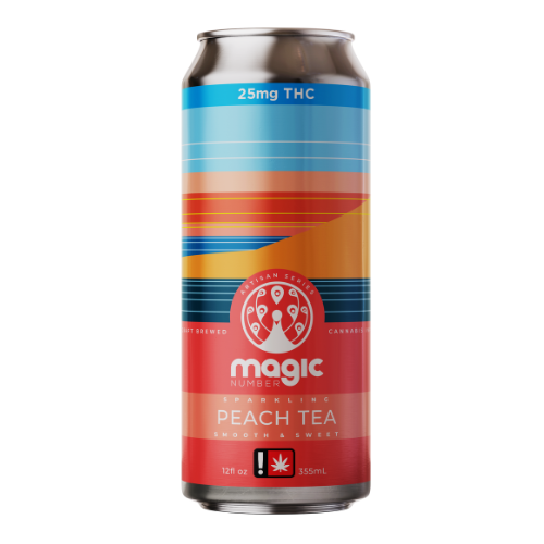 Photograph of product: 25mg Peach Sparkling Tea