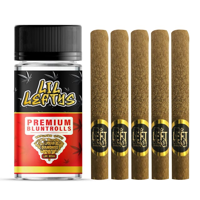 Photograph of product: Strawberry Banana | 1.3g x 5 | 6.5g Infused Mini Blunts Pack