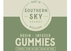 Photograph of product: Southern Sky | 100mg | Cherry Limeade | Rosin Gummies
