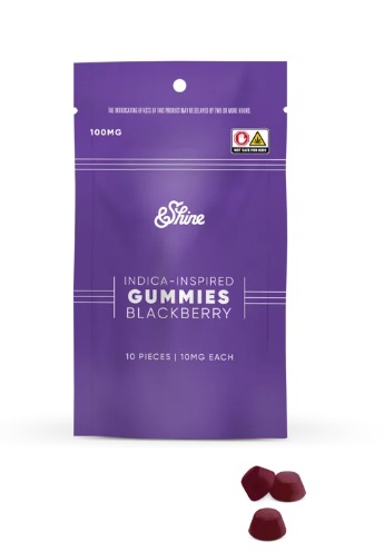 Photograph of product: &Shine: Blackberry | 100mg TH-oui | 10pk
