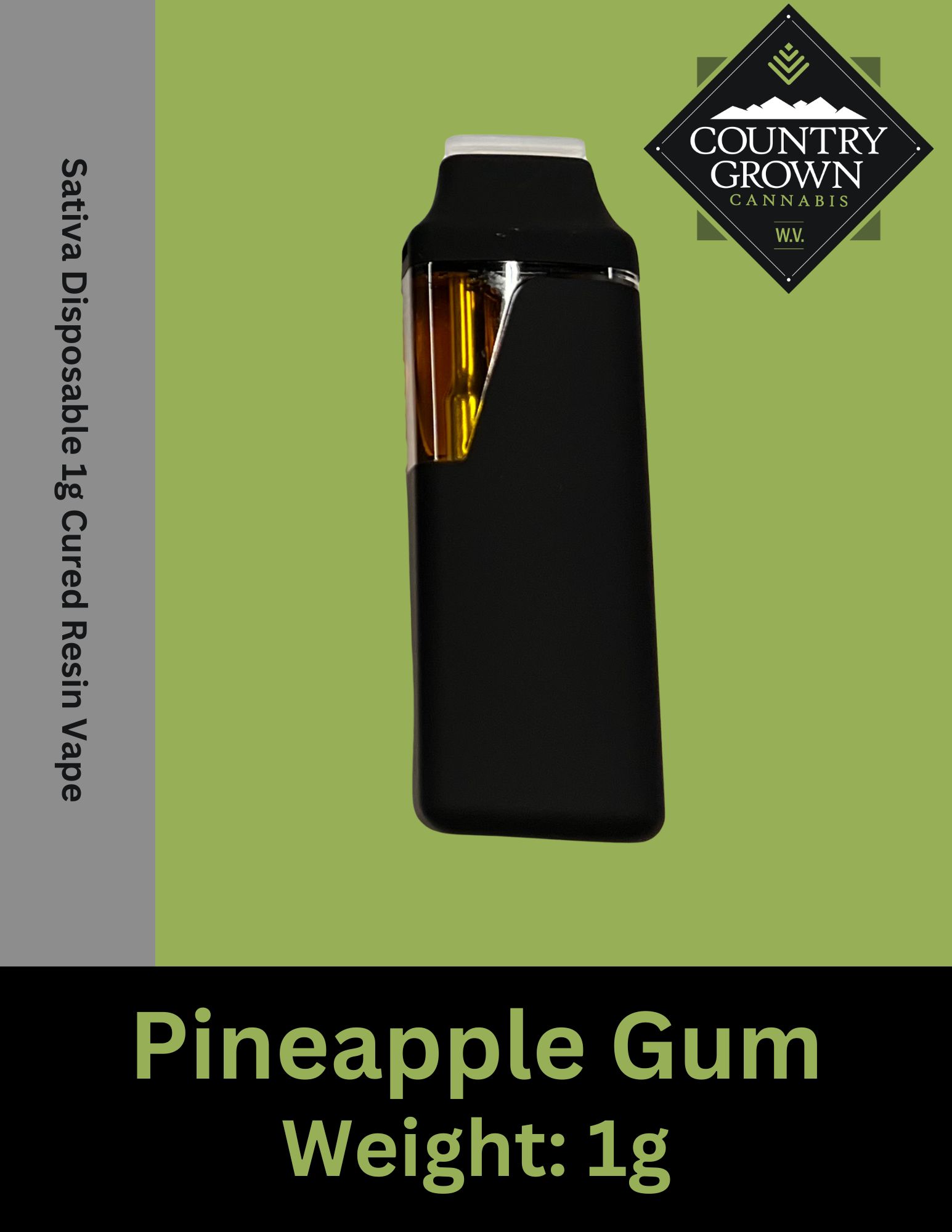 Photograph of product: Pineapple Gum Cured Resin All-In-One
