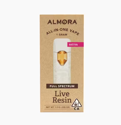 Photograph of product: Almora Farm Ghost Train Haze Oui'd Live Resin Full Spectrum AIO 1g