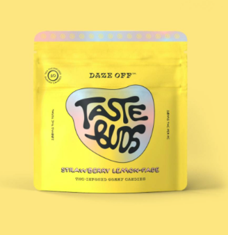 Photograph of product: DAZE OFF STRAWBERRY LEMON-FADE GUMMY 5PK 50MG