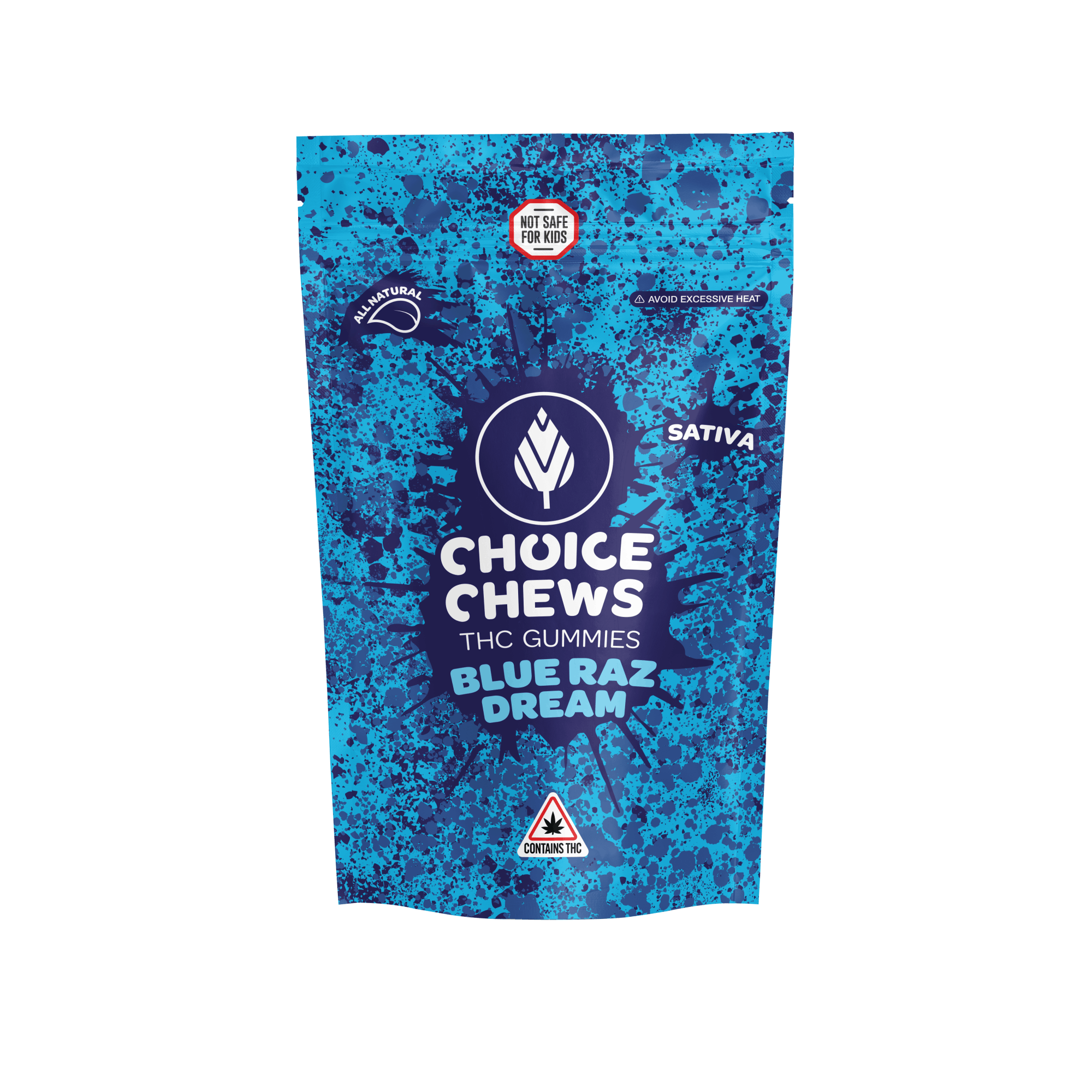 Photograph of product: Blue Raz Oui'd Gummies | Edibles | 100mg