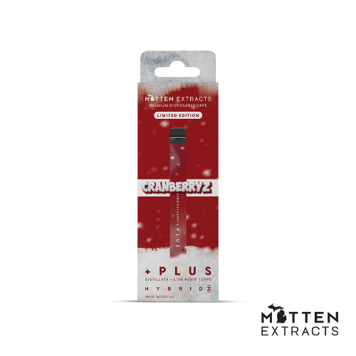Photograph of product: Mitten Extracts 1g Disposable Cranberryz
