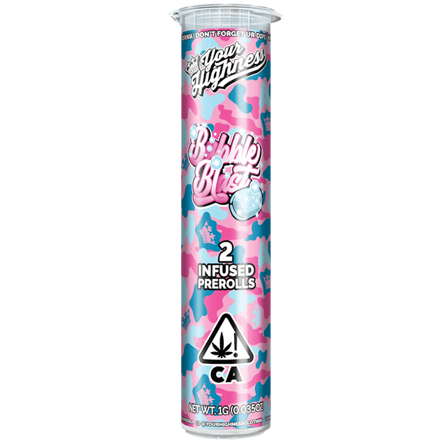 Photograph of product: Bubble Blast – Live au chocolat Infused Pre-Rolls .5g 2 Pack - 