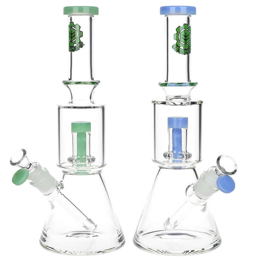 Photograph of product: Sesh Gear | 2-Step Glass Beaker Bong | 11.75"