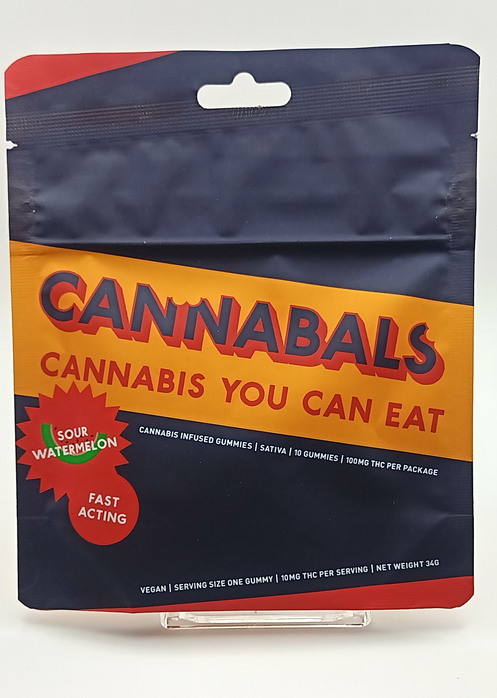 Photograph of product: Cannabals Sour Watermelon Gummies 100mg