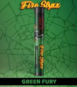 Photograph of product: AU GCC: Green Fury 1g Fire Styxx Preroll