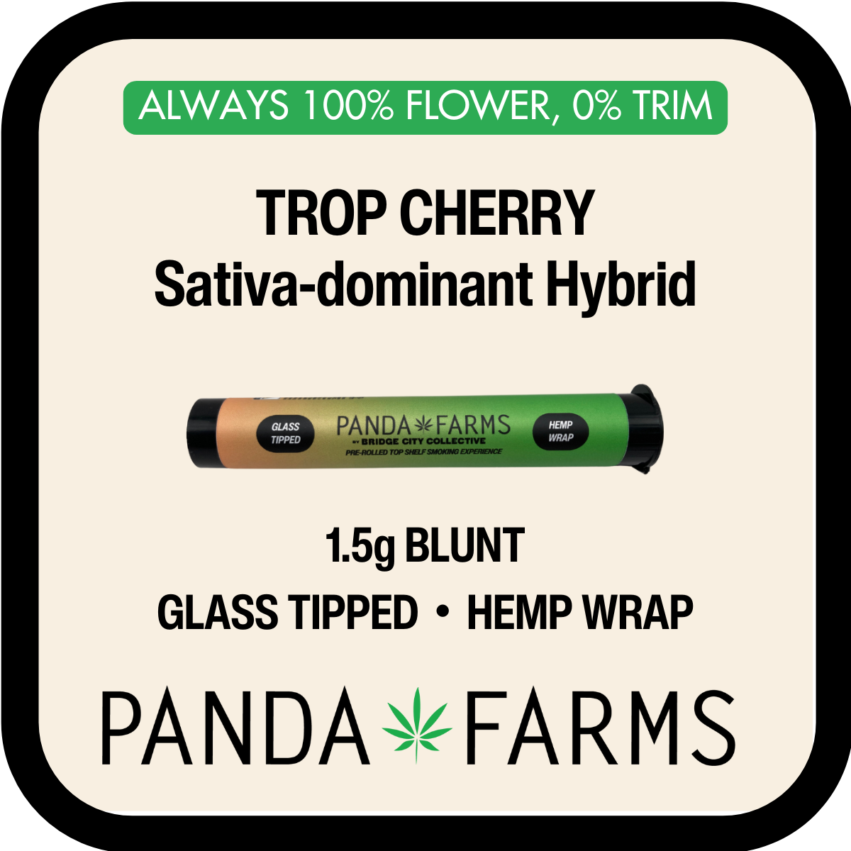 Photograph of product: Pre Roll - Trop Cherry - Panda Farms - REC