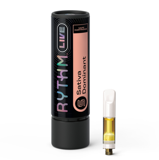 Photograph of product: Rythm | Durban Z | Live Resin Vape Cartridge | Oui'd