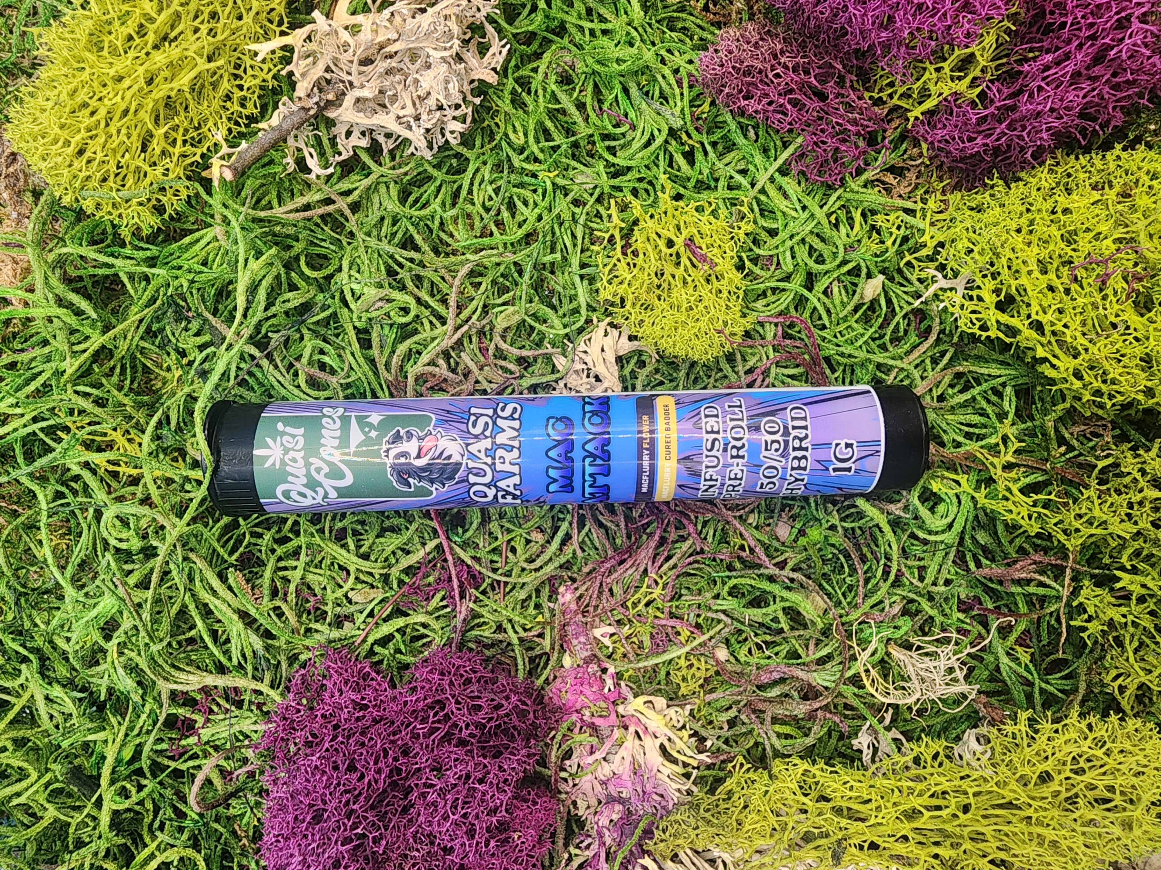 Photograph of product: 1G MAC FLURRY X MAC FLURRY QUASI FARMS INFUSED PREROLL