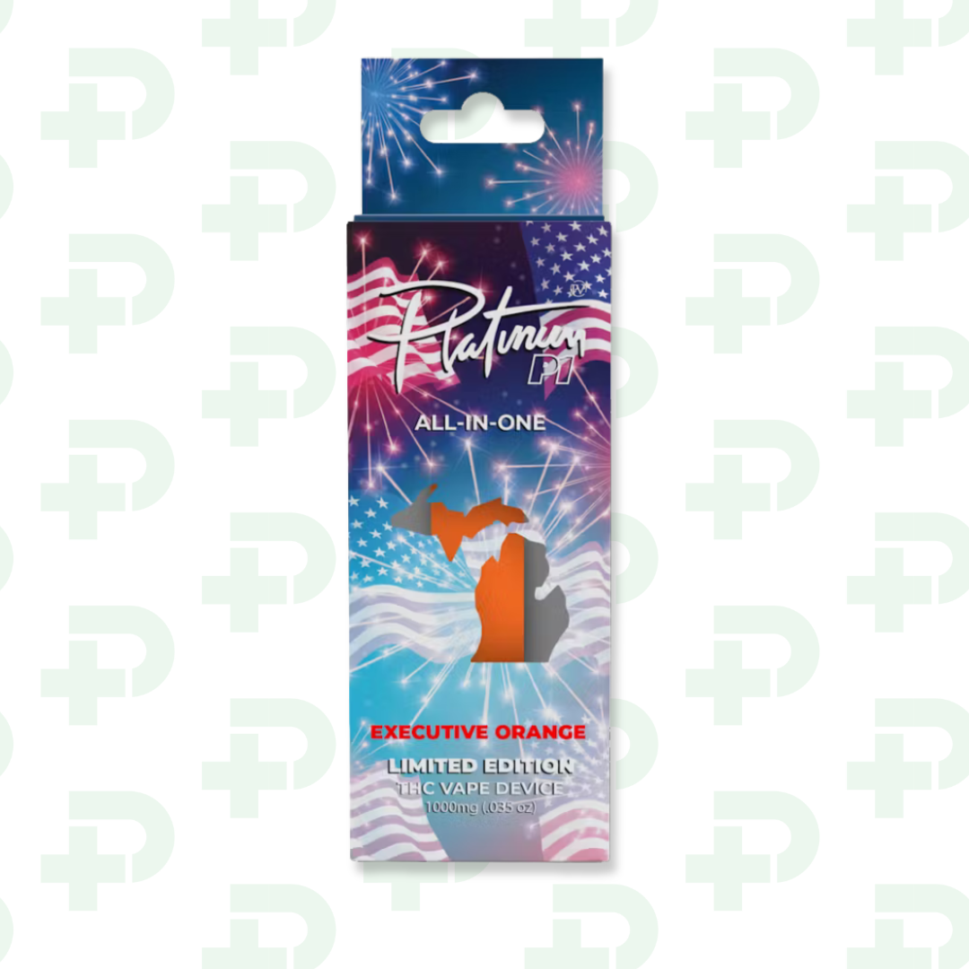 Photograph of product: Platinum Vape Disposable - Executive Orange