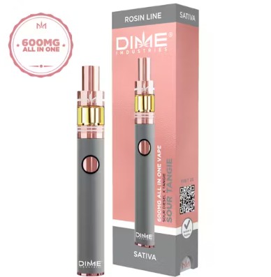 Photograph of product: DIME | SOUR TANGIE (S) | 600MG  ROSIN ALL-IN-ONE