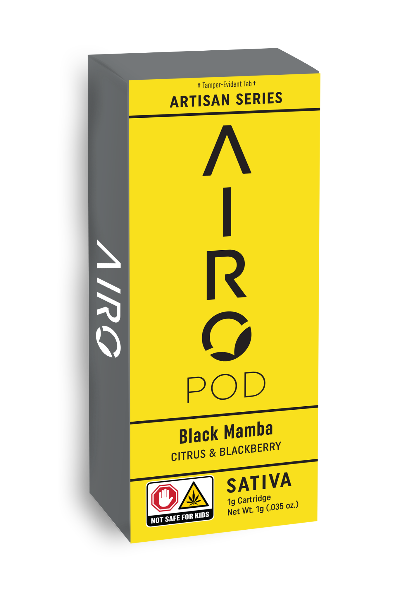 Photograph of product: Airo | Black Mamba (S) Distillate Cart | 1g