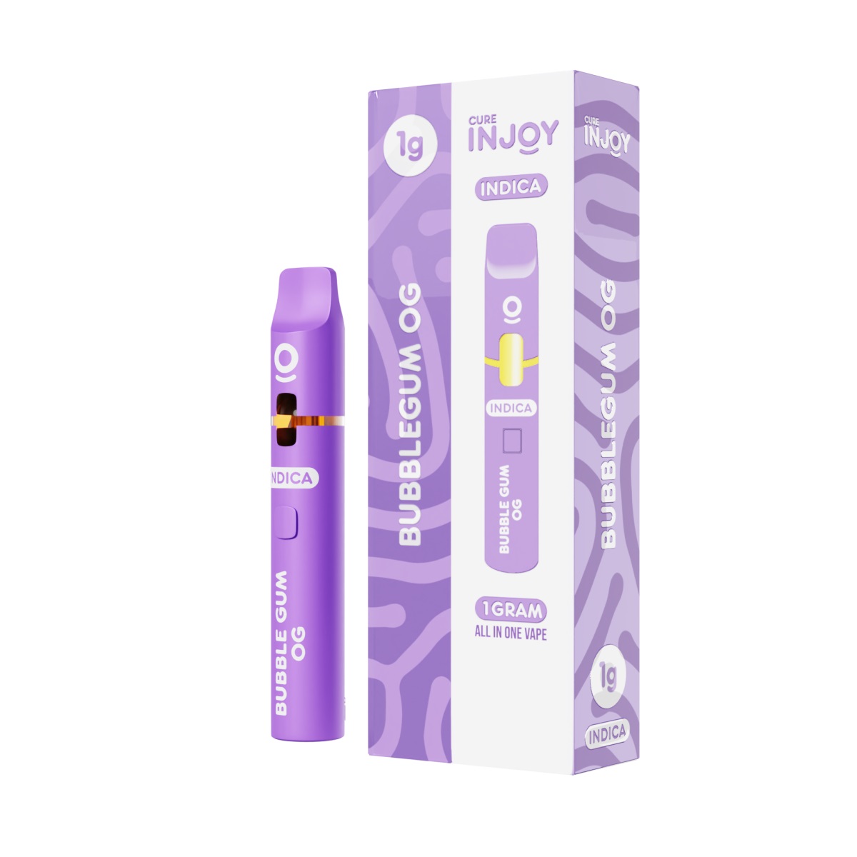 Photograph of product: Cure Injoy | Disposable Vape | Bubblegum OG | 2g