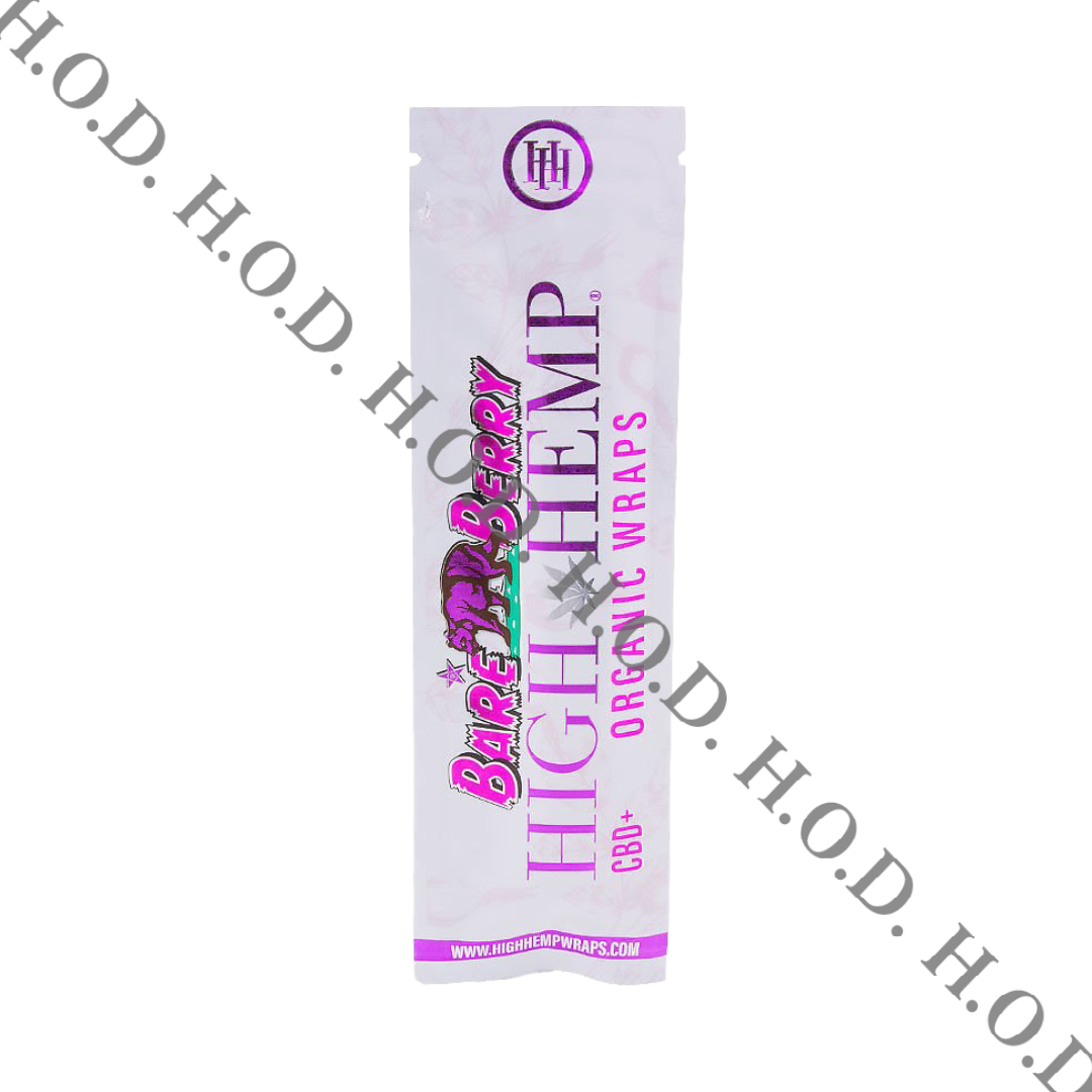 Photograph of product: High Hemp Organic Bare Berry Hemp Wrap 2 Pack