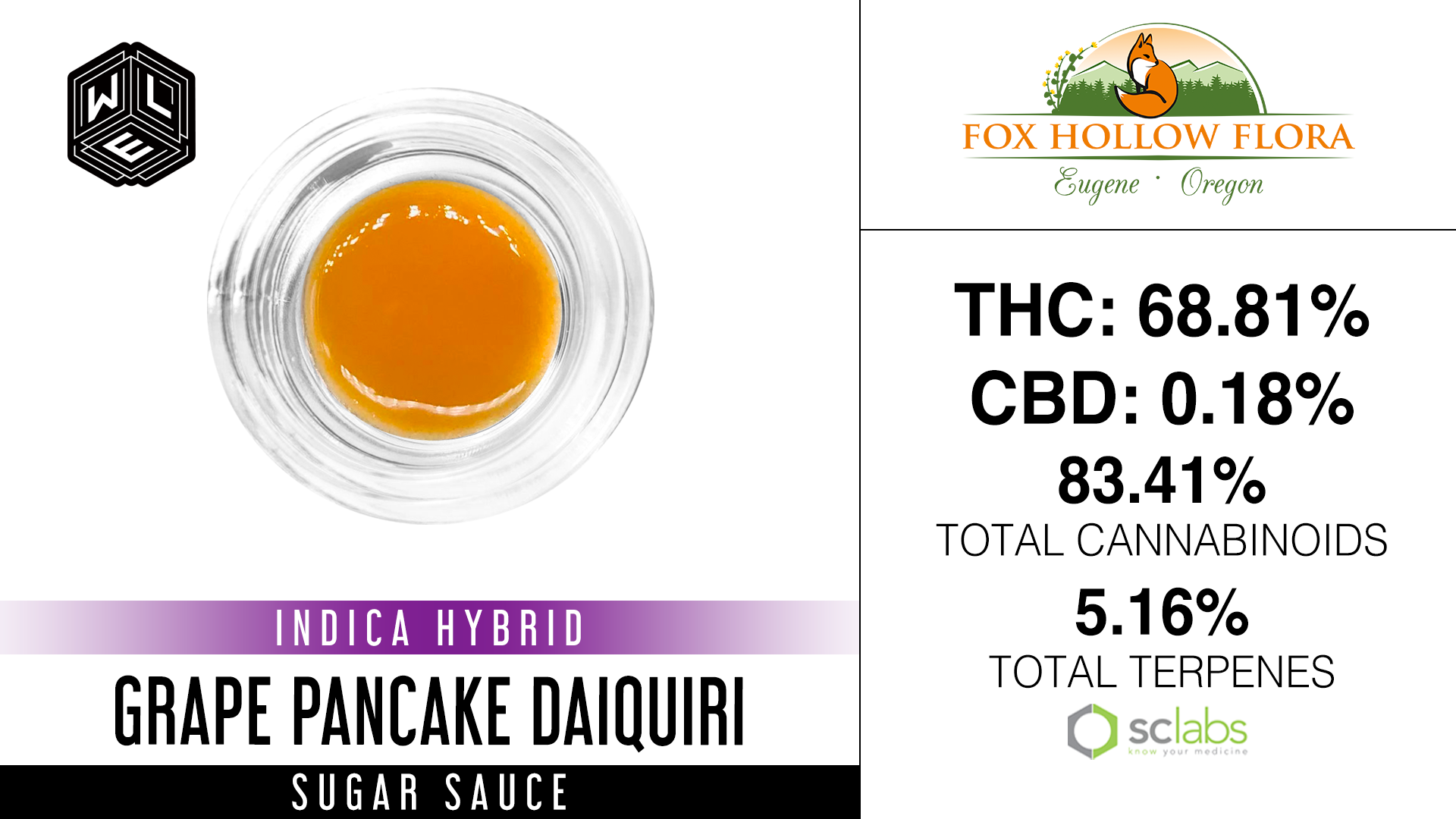 Photograph of product: WLE - Grape Pancake Daiquiri (I) - Cured Resin Sugar Sauce 1g