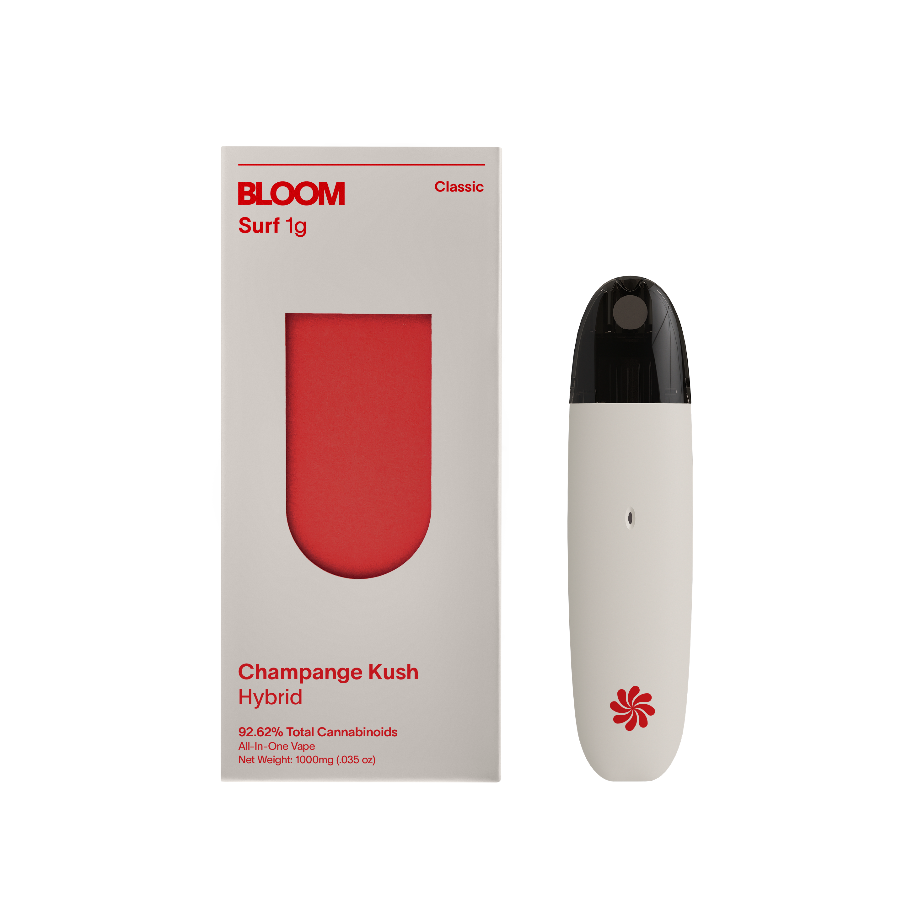 Photograph of product: Champagne Kush Surf All-In-One Vape | 1g